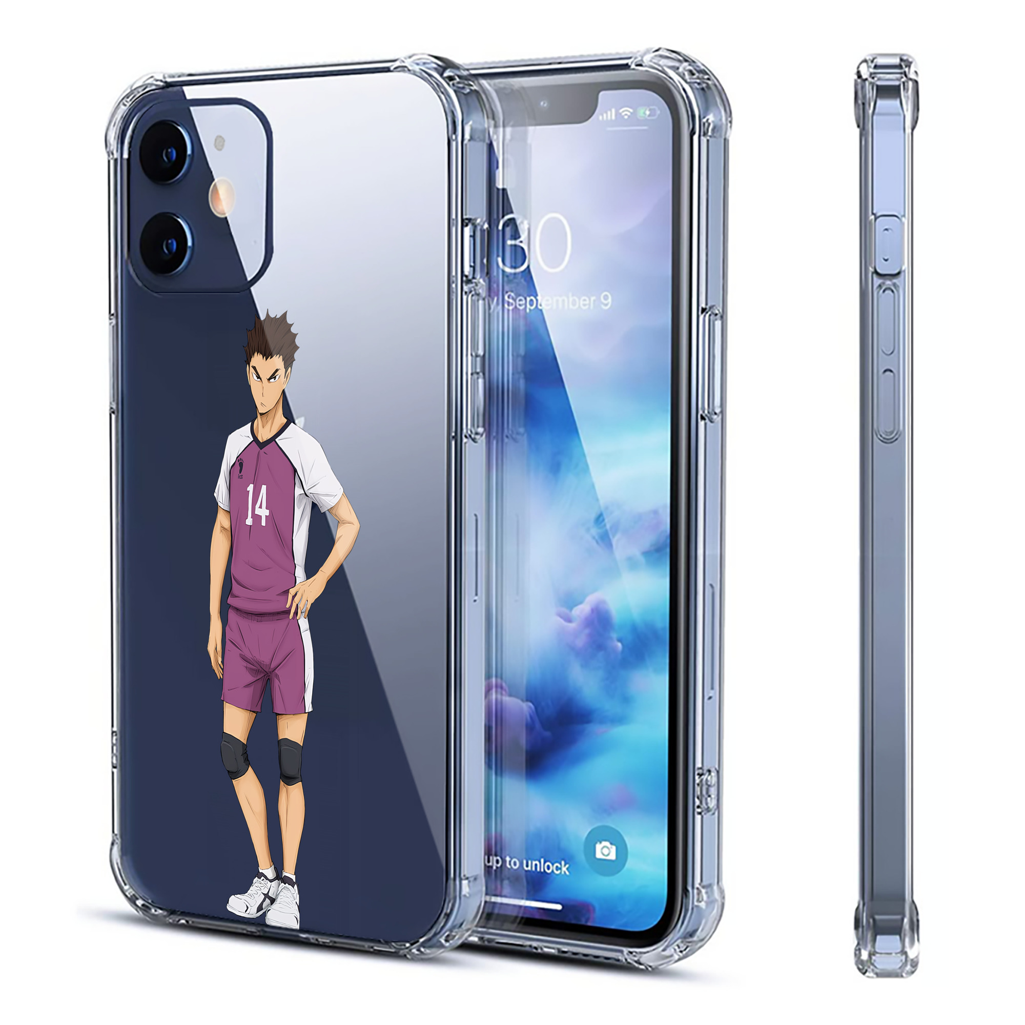 （画像用） ハイキュー!! Haikyu!! 【iPhone 12シリーズ対応】透明スマホケース（クリアソフトケース）
